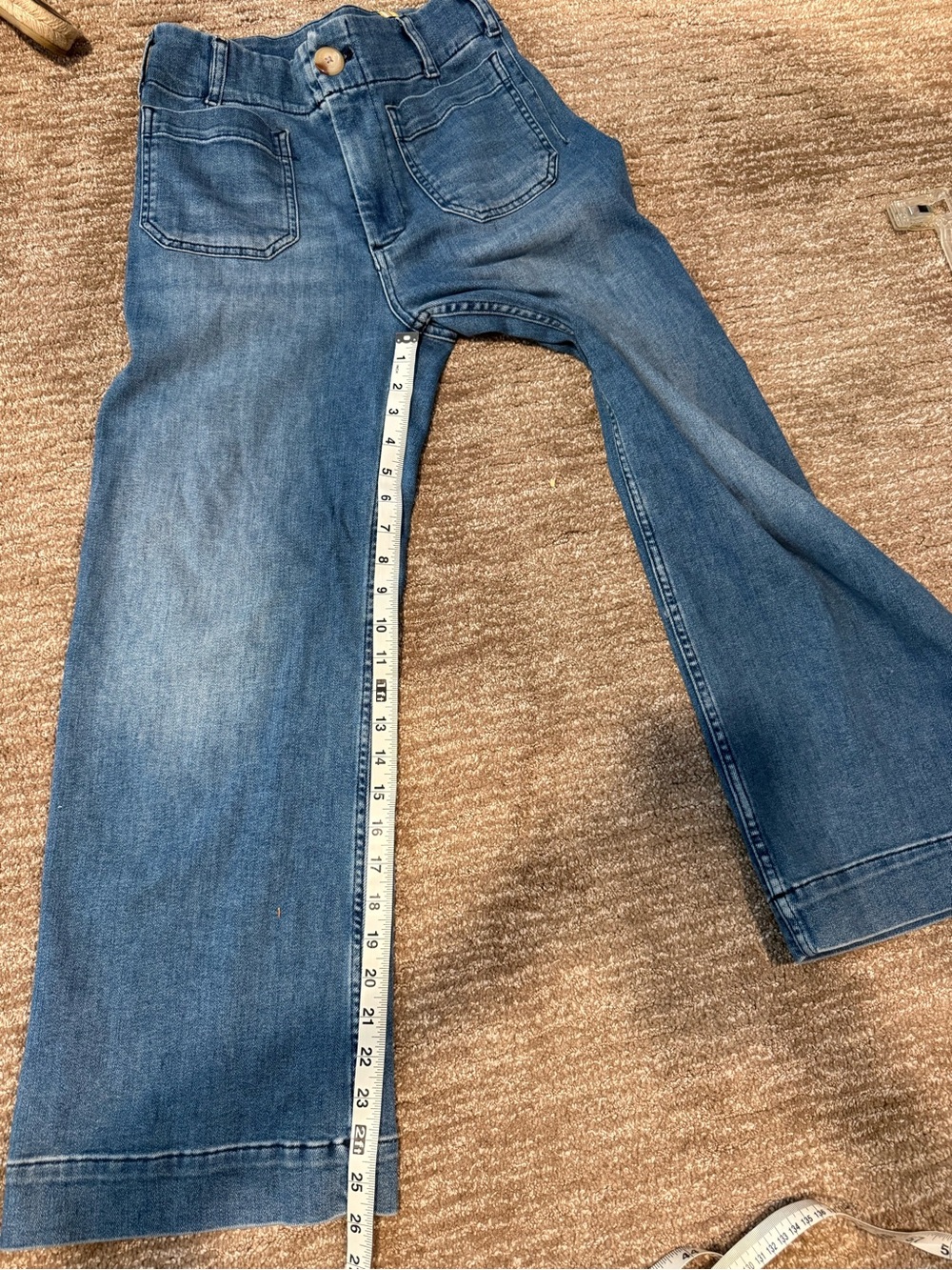 Maeve Wide-Leg High-Rise Jeans — Medium Blue Wash - Picture 4 of 5
